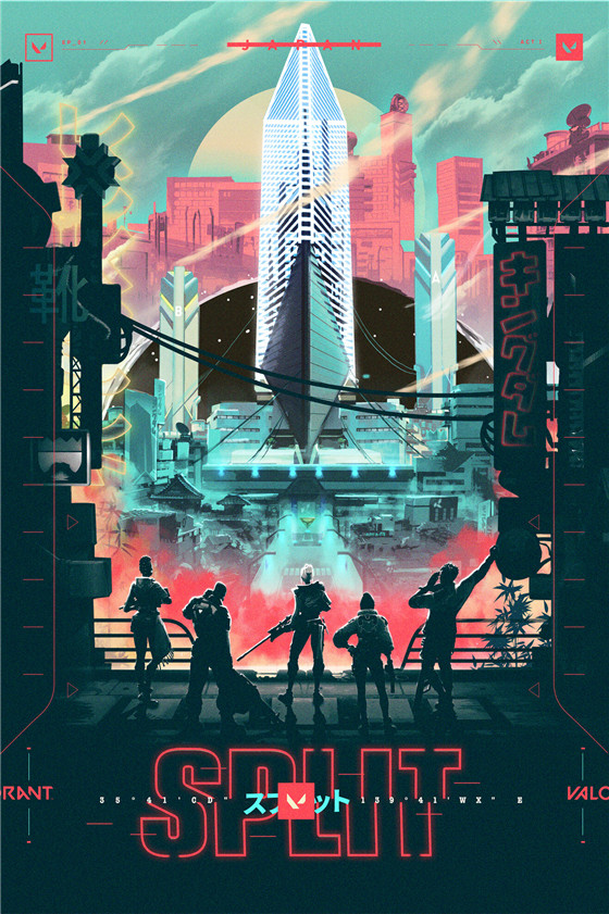 2022 Online Game Valorant Maps Poster Reyna Jett Valorant Gaming Gamer Painting Wall Art Kawaii Game 8 - Valorant Store
