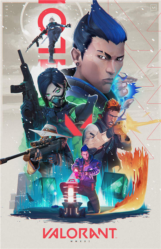 2022 Online Game Valorant Maps Poster Reyna Jett Valorant Gaming Gamer Painting Wall Art Kawaii Game 9 - Valorant Store