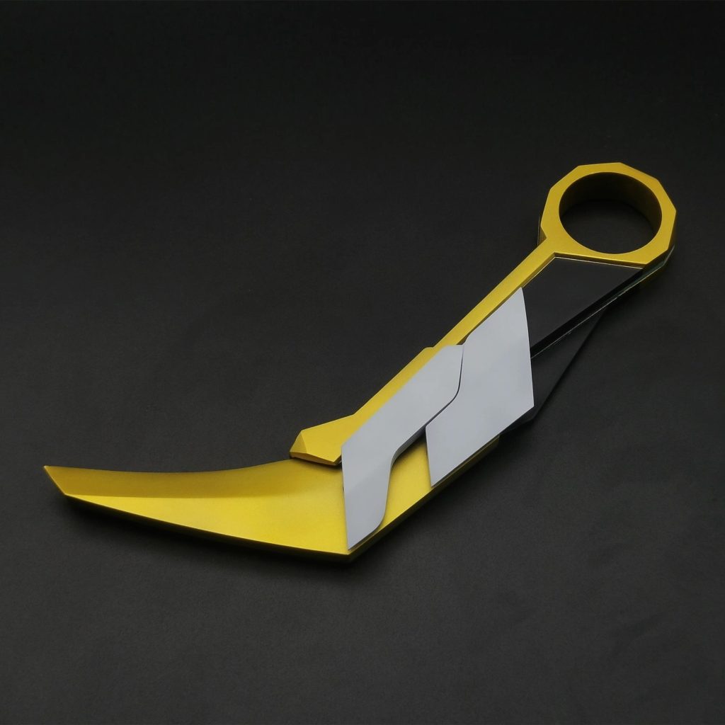 25cm Valorant Weapon Prime 2 0 Purple Gold Tide Illusion Plastic Sword Karambit Katana Sword Collection - Valorant Store
