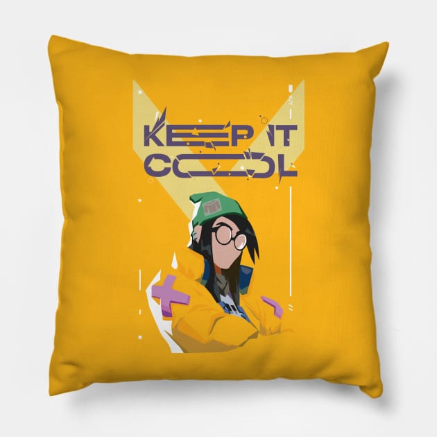 Keep It Cool Throw Pillow Official Valorant Store