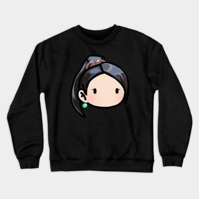 Valorant Sage Chibi Head Crewneck Sweatshirt Official Valorant Store