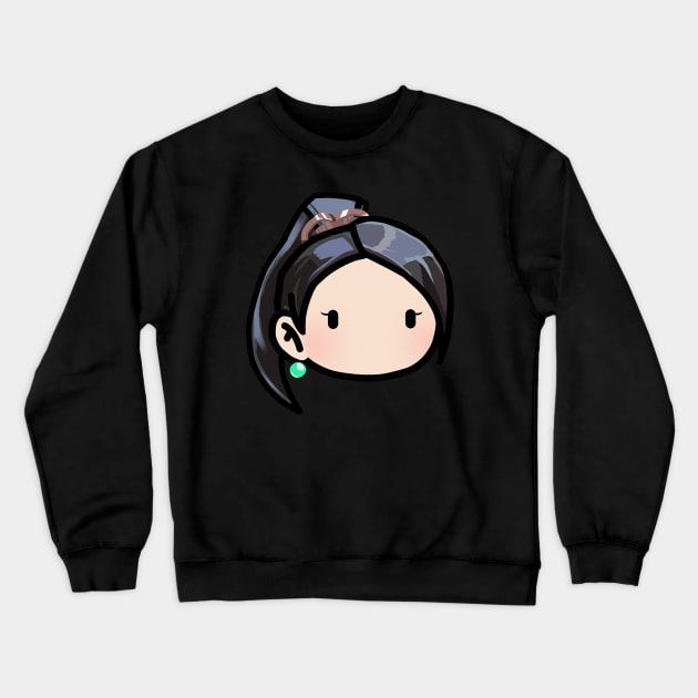 Valorant Sage Chibi Head Crewneck Sweatshirt Official Valorant Store