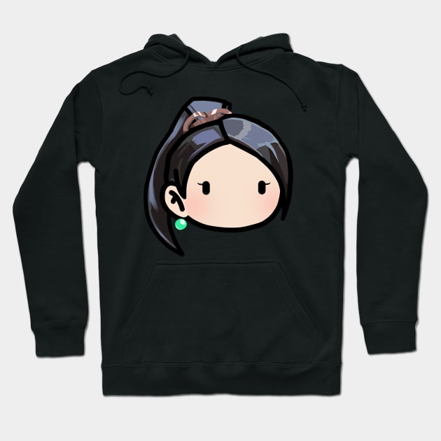 Valorant Sage Chibi Head Hoodie Official Valorant Store
