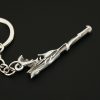5cm Valorant Weapon Vandal Mini Ghost Sovereign Silver Game Accessories Metal Keychain Ornaments Collection Decorative Gift 1 - Valorant Store