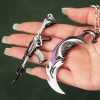9cm Valorant Weapon Small Keychain Set of 20 Metal Material Weapon Model Keychain Game Peripheral Display 4 - Valorant Store