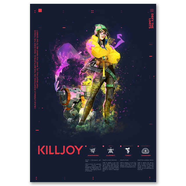 Hot Esports Gaming Valorant Anime Figure Posters Print Viper Reyna Canvas Painting Wall Art Pictures For 15 - Valorant Store