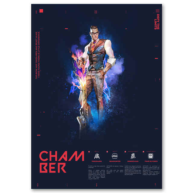 Hot Esports Gaming Valorant Anime Figure Posters Print Viper Reyna Canvas Painting Wall Art Pictures For 21 - Valorant Store