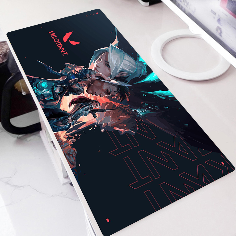 Hot Game Valorant HD Printing Mouse Pad Computer Pc Gamer Large Desk Pads Computer Lock Edge 14 - Valorant Store