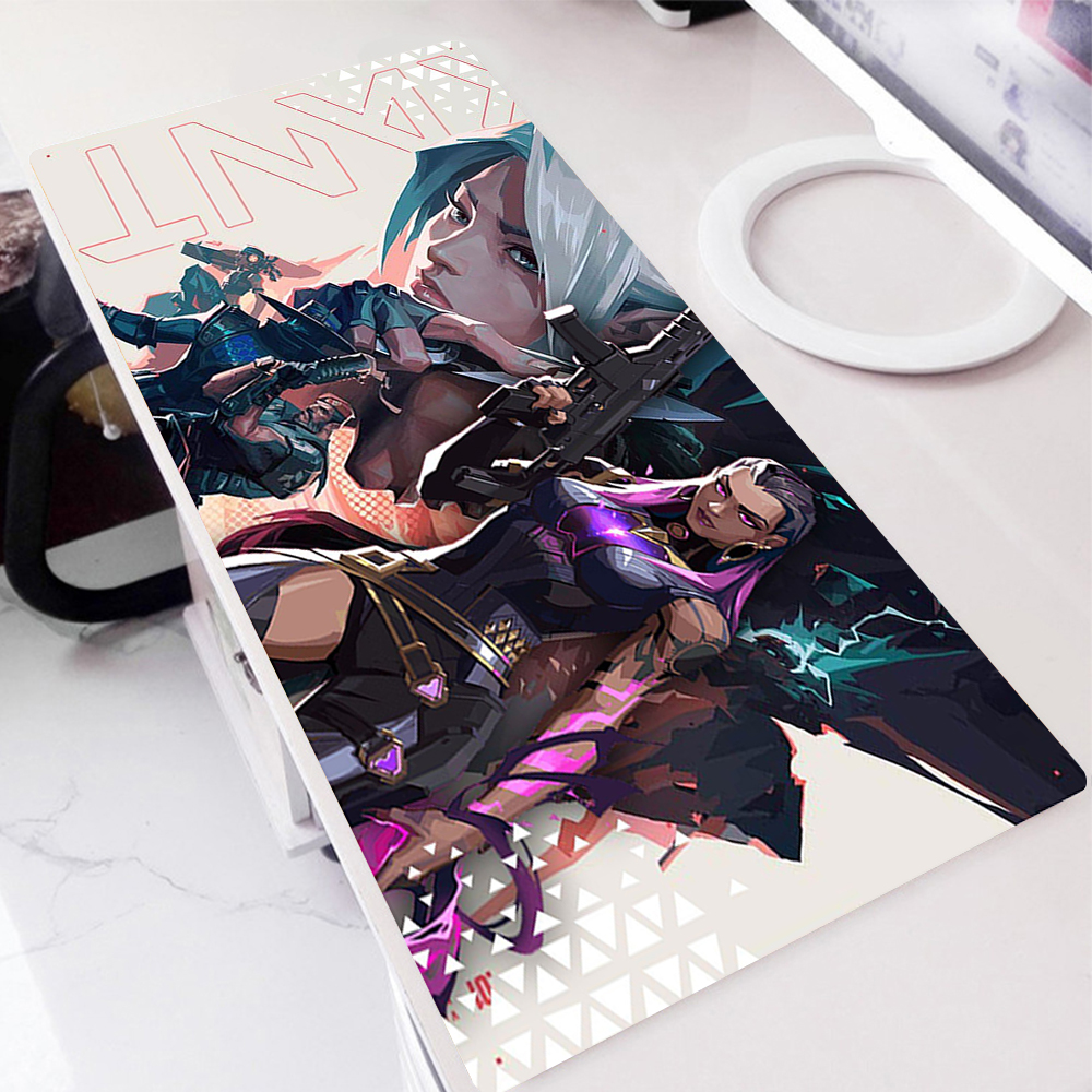 Hot Game Valorant HD Printing Mouse Pad Computer Pc Gamer Large Desk Pads Computer Lock Edge 5 - Valorant Store