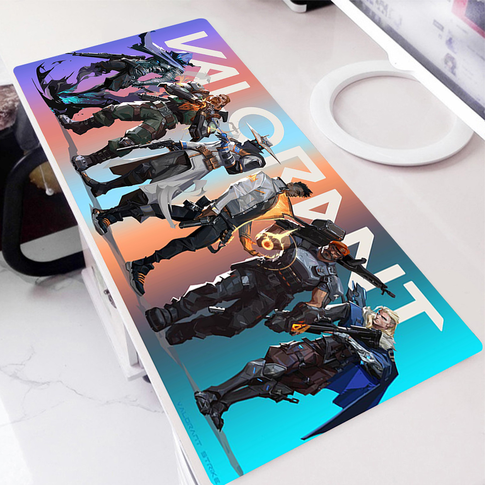 Hot Game Valorant HD Printing Mouse Pad Computer Pc Gamer Large Desk Pads Computer Lock Edge 7 - Valorant Store