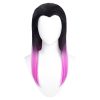 IN STOCK Reyna Wig Cosplay Game Valorant Cosplay DokiDoki Women Black Purple Long Hair Heat Resistant 4 - Valorant Store
