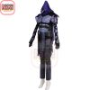 Omen Cosplay Game Valorant Omen Cosplay Costumes Purple Cloak Knitted Shirt Outfits Dark Style Jumpsuit Halloween 3 - Valorant Store