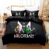 VALORANT Shooting Game Quilt Cover Twin Full Size With Pillowcase Home Textile Gift Bedding Set 5 - Valorant Store