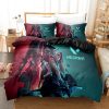 VALORANT Shooting Game Quilt Cover Twin Full Size With Pillowcase Home Textile Gift Bedding Set 7 - Valorant Store