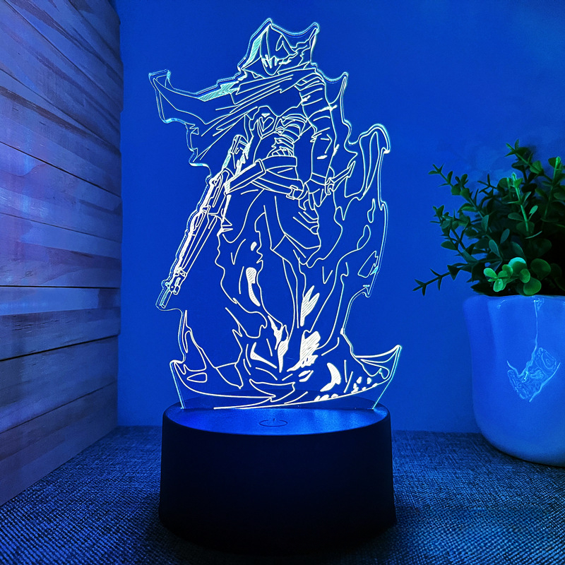 Valorant Figure Game Character Night Lamp Luminous Variable Color Ornaments Game Peripheral Display Model Figure Gifts 1 - Valorant Store