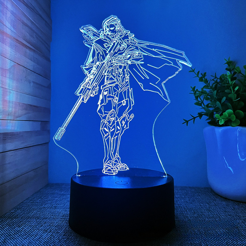 Valorant Figure Game Character Night Lamp Luminous Variable Color Ornaments Game Peripheral Display Model Figure Gifts 2 - Valorant Store