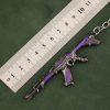 Valorant Melee Reaver 2 0 Karambit Keychain Game Peripheral M4 Samurai Dagger Model Metal Key Ring 2 - Valorant Store