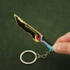 Valorant Melee Reaver 2 0 Karambit Keychain Game Peripheral M4 Samurai Dagger Model Metal Key Ring 3 - Valorant Store