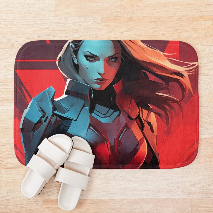 Valorant Illustration Bath Mat Official Valorant Store