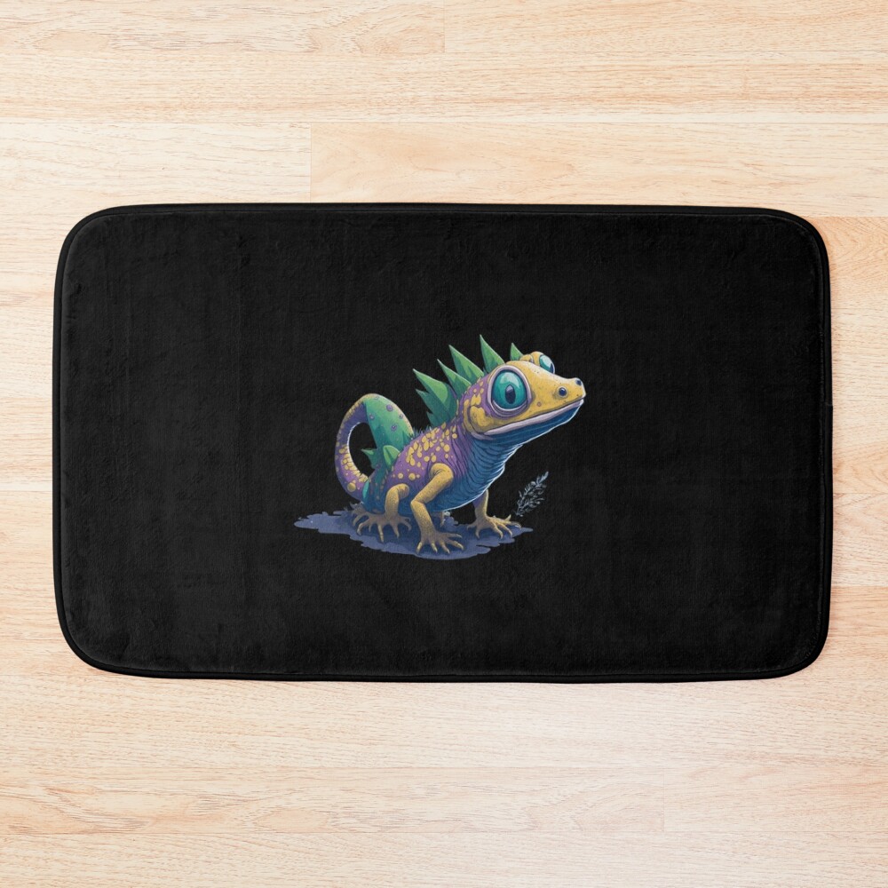 Gamer'S Perfect Illustration - Adorable Valorant Gekko Bath Mat Official Valorant Store