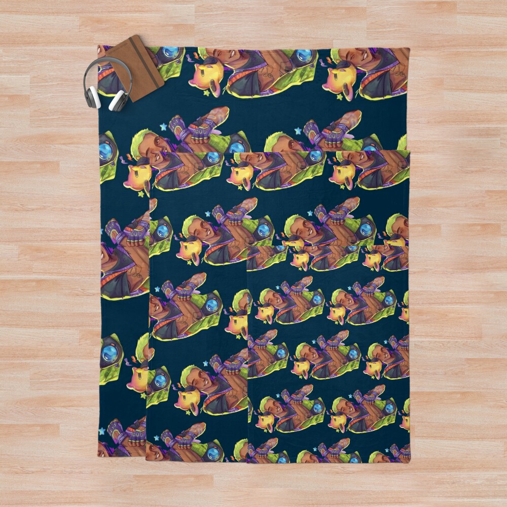 Gekko I Really Like Him Throw Blanket Official Valorant Store