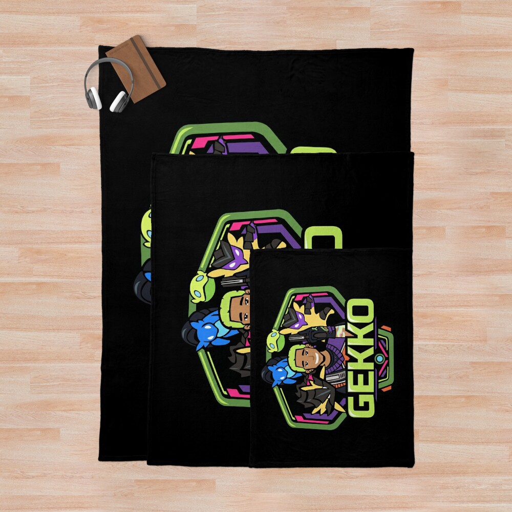 Gekko Badge Throw Blanket Official Valorant Store