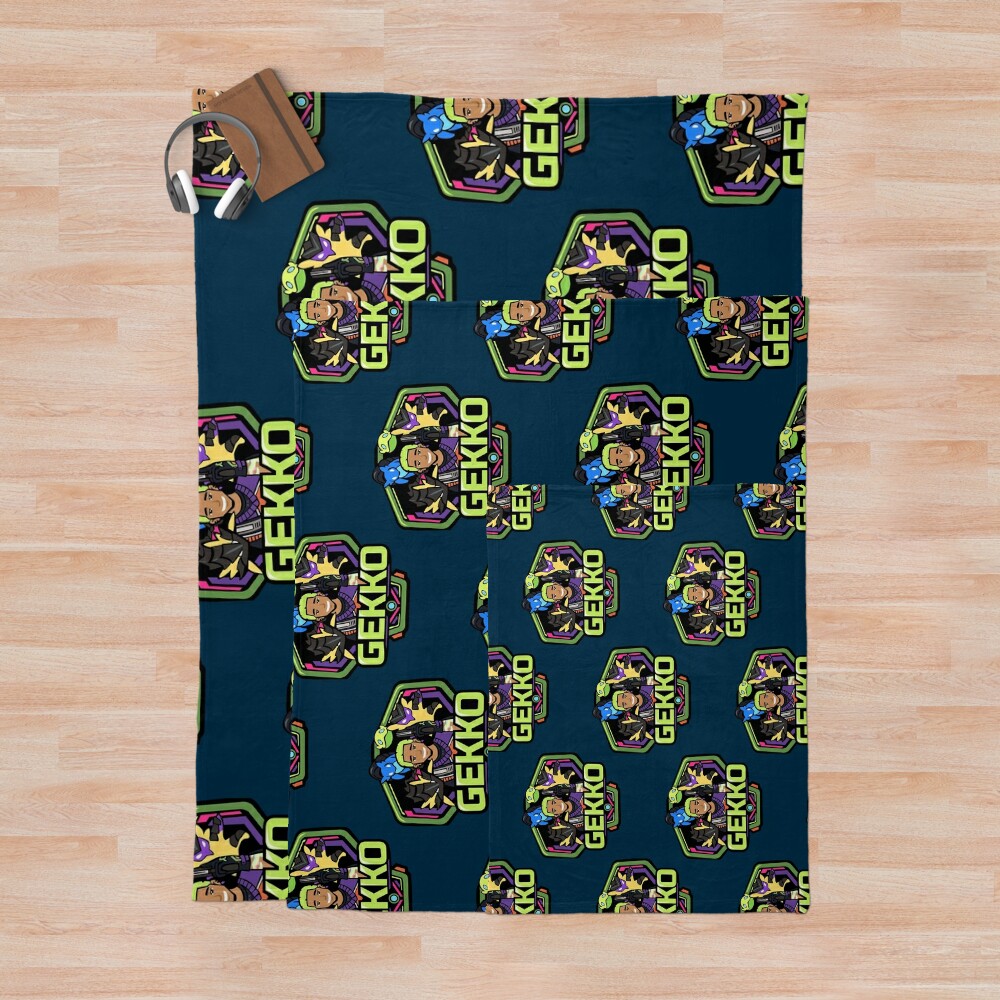 Gekko Badge Throw Blanket Official Valorant Store