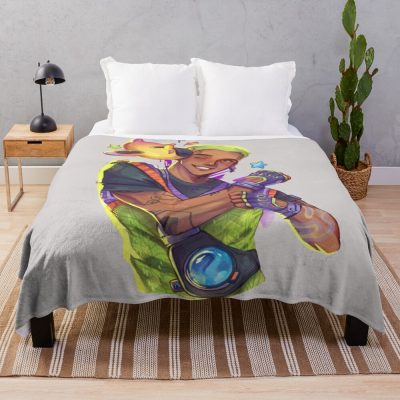 Gekko I Really Like Him Throw Blanket Official Valorant Store