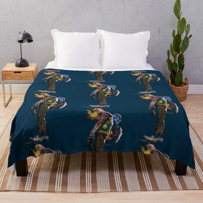 Gekko Artwork Spray Throw Blanket Official Valorant Store