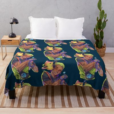 Gekko I Really Like Him Throw Blanket Official Valorant Store