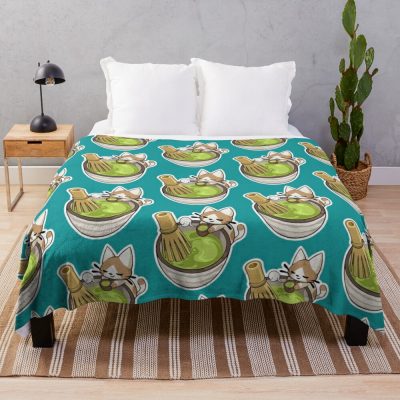 Matcha Break Spray Throw Blanket Official Valorant Store