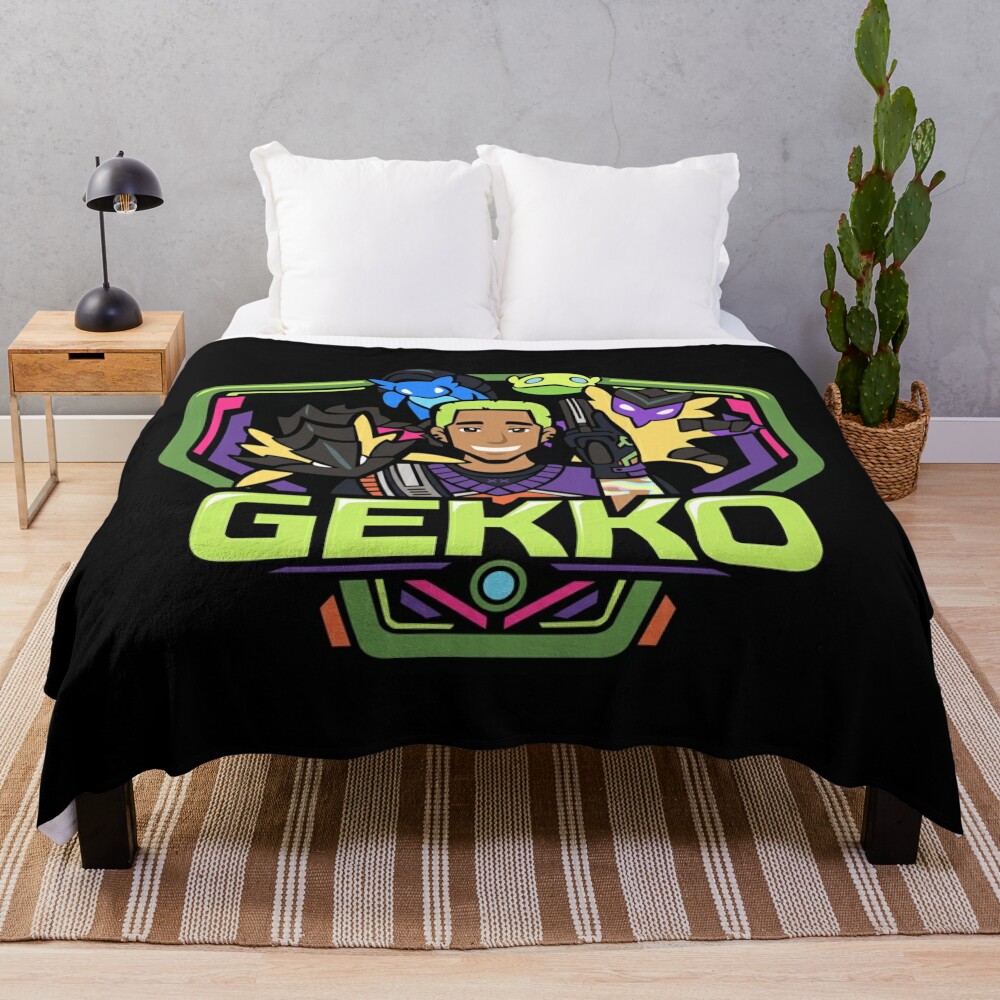 Gekko Badge Throw Blanket Official Valorant Store