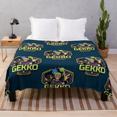 Gekko Badge Throw Blanket Official Valorant Store