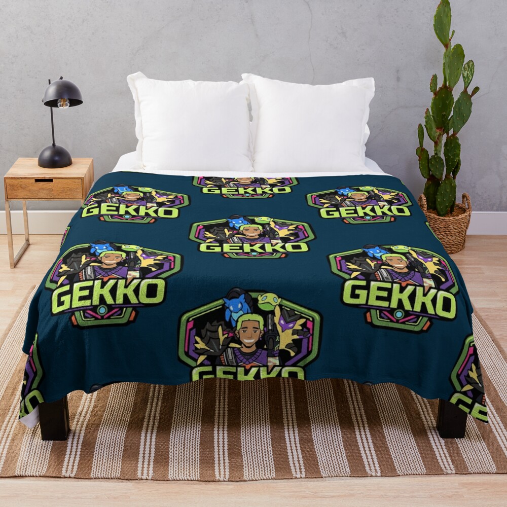 Gekko Badge Throw Blanket Official Valorant Store