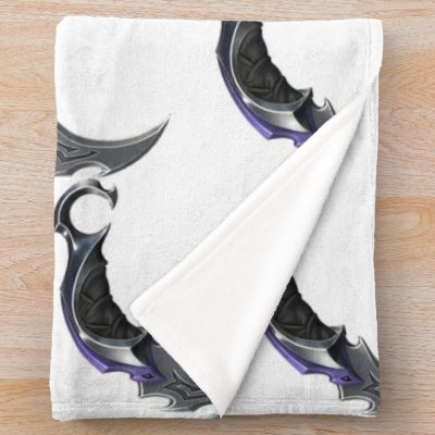 Reaver Karambit Spray Throw Blanket Official Valorant Store