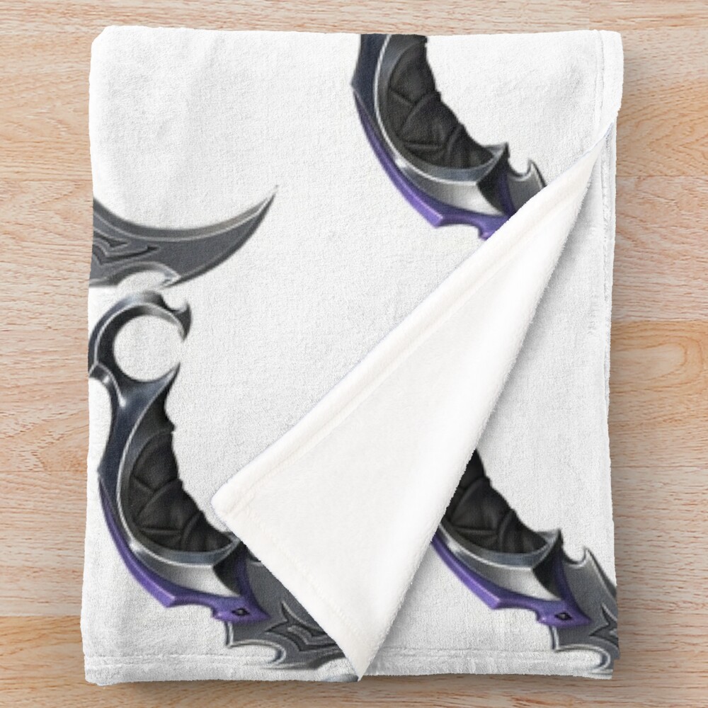 Reaver Karambit Spray Throw Blanket Official Valorant Store