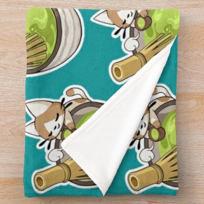 Matcha Break Spray Throw Blanket Official Valorant Store