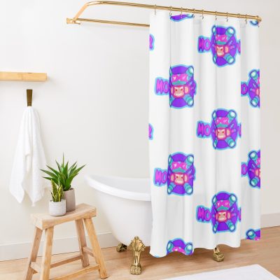 Glitchpop Monkey Shower Curtain Official Valorant Store