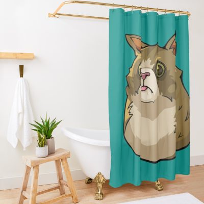 Excuse Me Cat Spray Shower Curtain Official Valorant Store