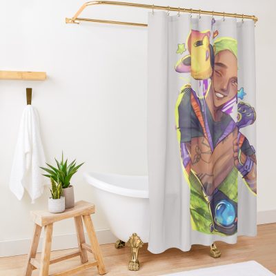 Gekko I Really Like Him Shower Curtain Official Valorant Store