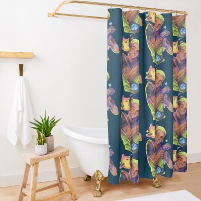 Gekko I Really Like Him Shower Curtain Official Valorant Store