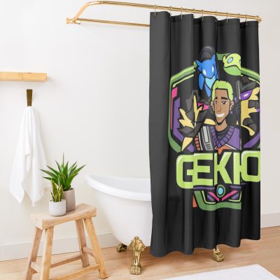 Gekko Badge Shower Curtain Official Valorant Store