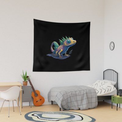 Gamer'S Perfect Illustration - Adorable Valorant Gekko Tapestry Official Valorant Store