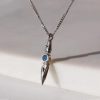 Jett Knife Necklace Gamer Necklace For Women Men Fashion Gamer Jewelry Valorant Accessories Knife Pendant Necklace 2 - Valorant Store