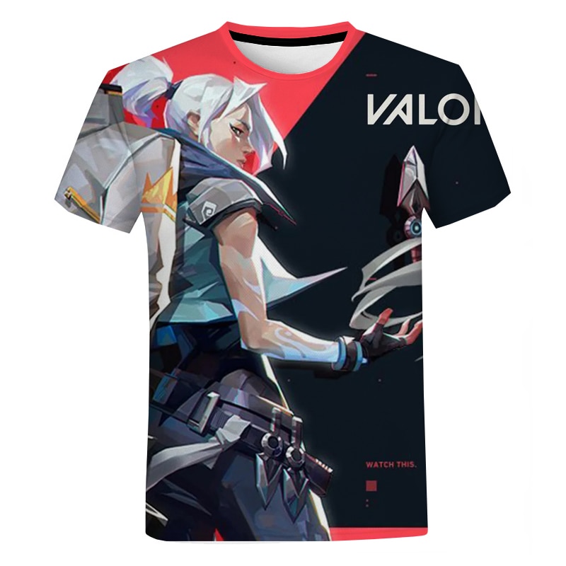 Pop Game Valorant Fashion Men s and Women s Funny 3D Printing Casual Harajuku Style Short - Valorant Store