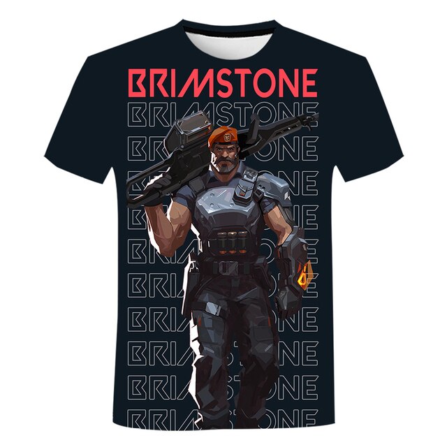 Valorant T Shirts Cartoon Game 3D Print Streetwear Men Women Casual Fashion Oversized T Shirt Kids 1.jpg 640x640 1 - Valorant Store