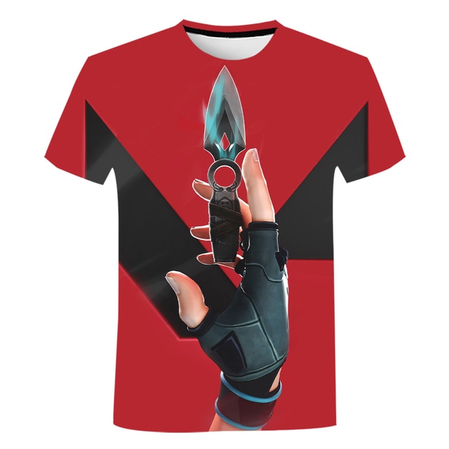 Valorant T Shirts Cartoon Game 3D Print Streetwear Men Women Casual Fashion Oversized T Shirt Kids 11.jpg 640x640 11 - Valorant Store