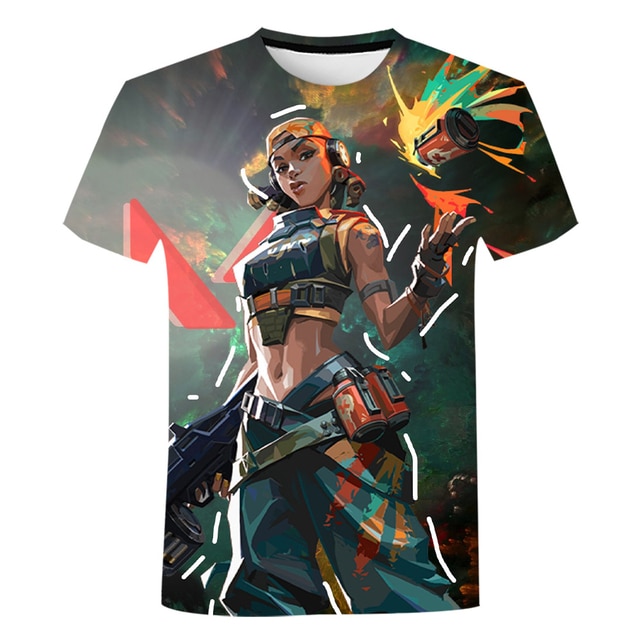 Valorant T Shirts Cartoon Game 3D Print Streetwear Men Women Casual Fashion Oversized T Shirt Kids 5.jpg 640x640 5 - Valorant Store