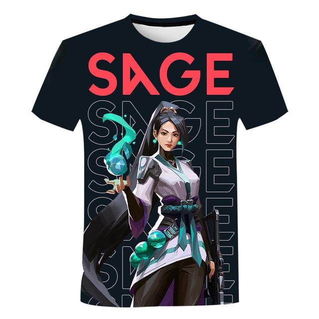 Valorant T Shirts Cartoon Game 3D Print Streetwear Men Women Casual Fashion Oversized T Shirt Kids 6.jpg 640x640 6 - Valorant Store