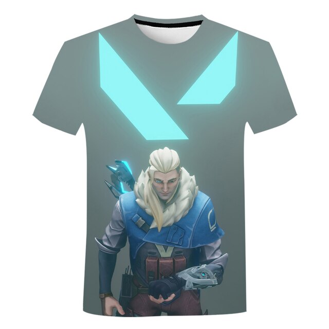 Valorant T Shirts Cartoon Game 3D Print Streetwear Men Women Casual Fashion Oversized T Shirt Kids 7.jpg 640x640 7 - Valorant Store